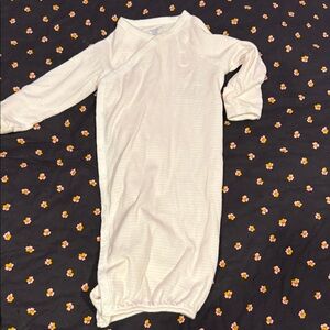 Polo by Ralph Lauren pink stripped infant pajamas open bottom